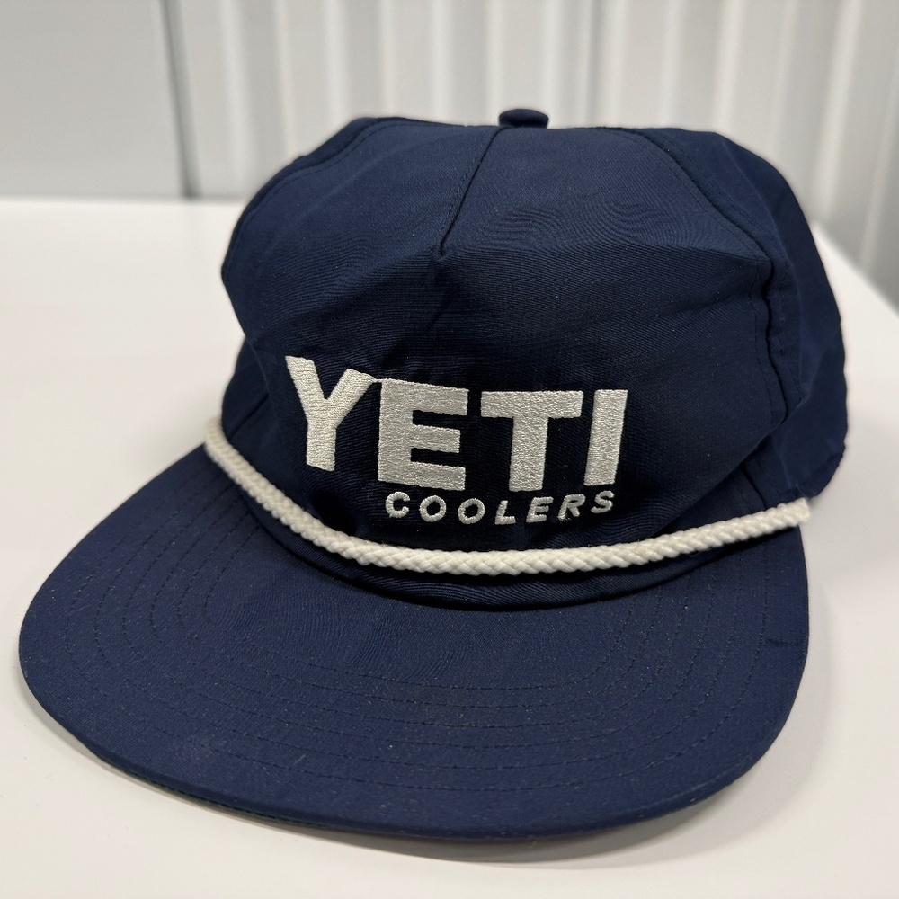 YETI Coolers Navy Blue Rope Adjustable Snapback Hat Cap